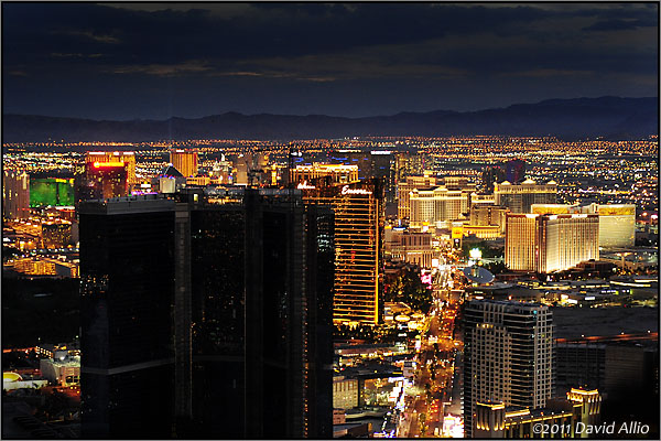 View from The Stratosphere Tower