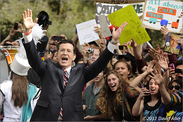 Stephen Colbert at the Party Crashers Rally | © 2012 David Allio for Corbis