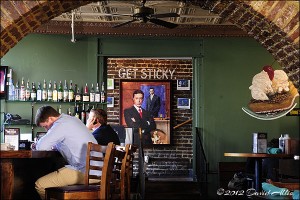 Portrait Hanging in Sticky Fingers | ©2012 David Allio for Corbis